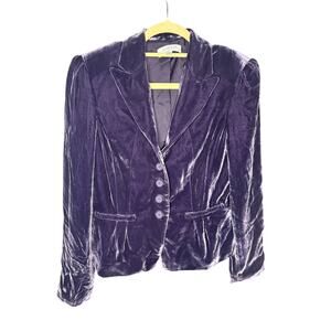 Emanuel Ungaro Velvet Blazer in Deep Purple